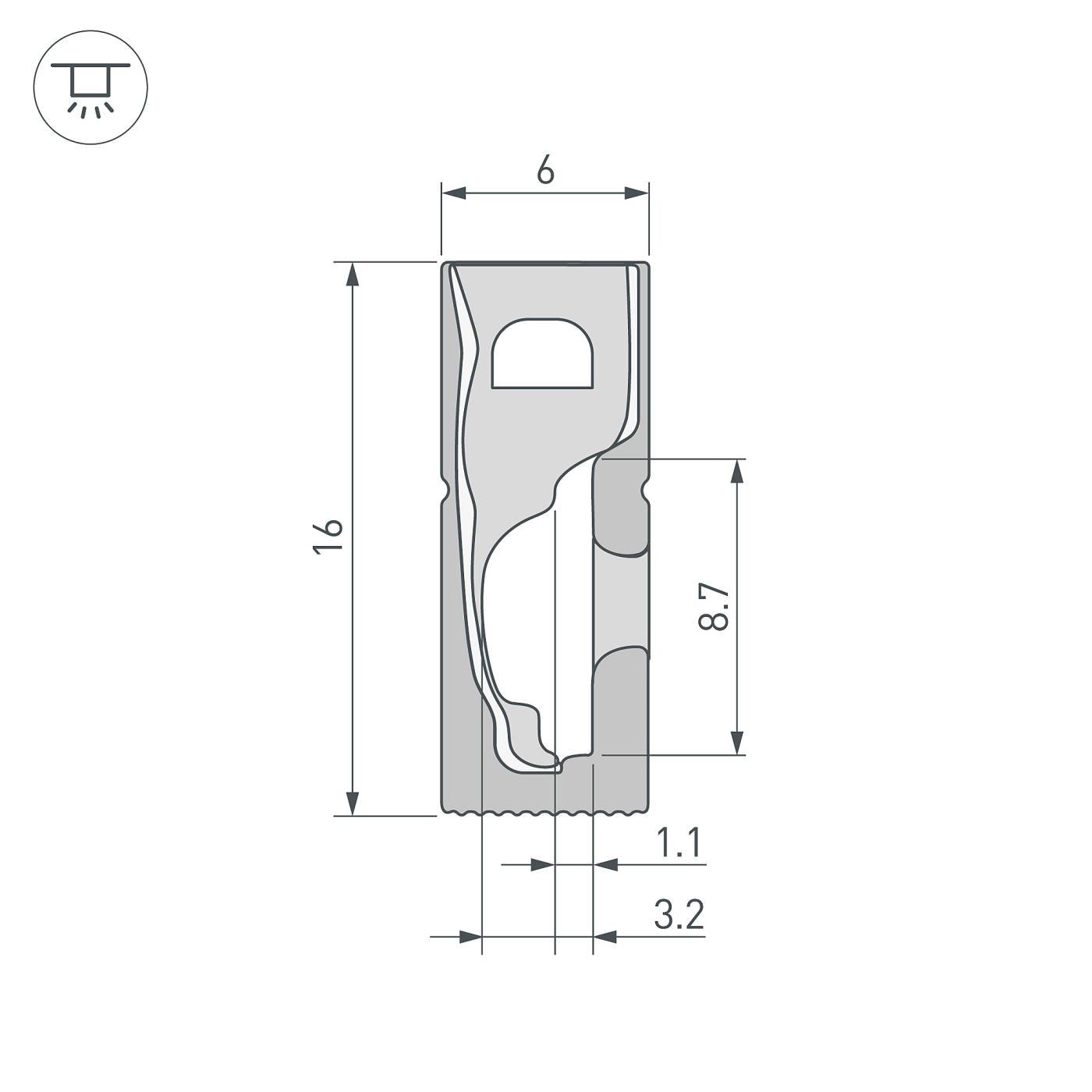 Профиль Arlight Wph 045842