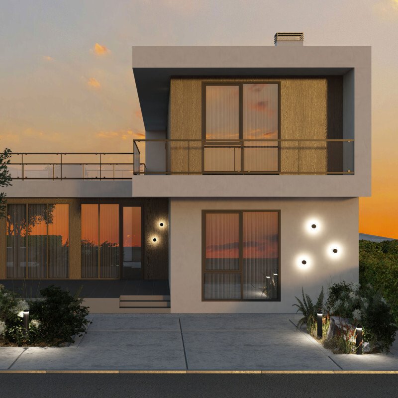 Уличный настенный светильник Denkirs Vega DK9810-BK