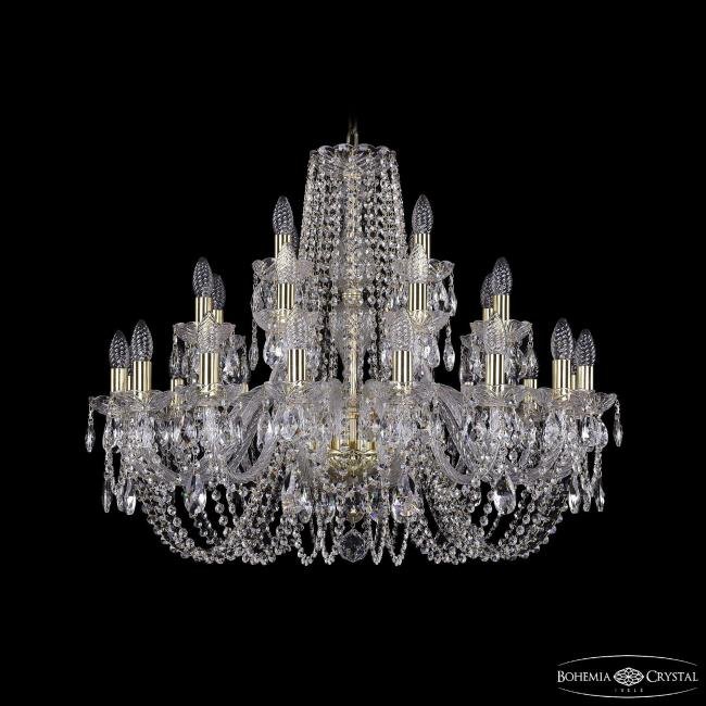 1402/16+8+4/300 G Подвесная хрустальная люстра 1402 Bohemia 1402/16+8+4/300 G