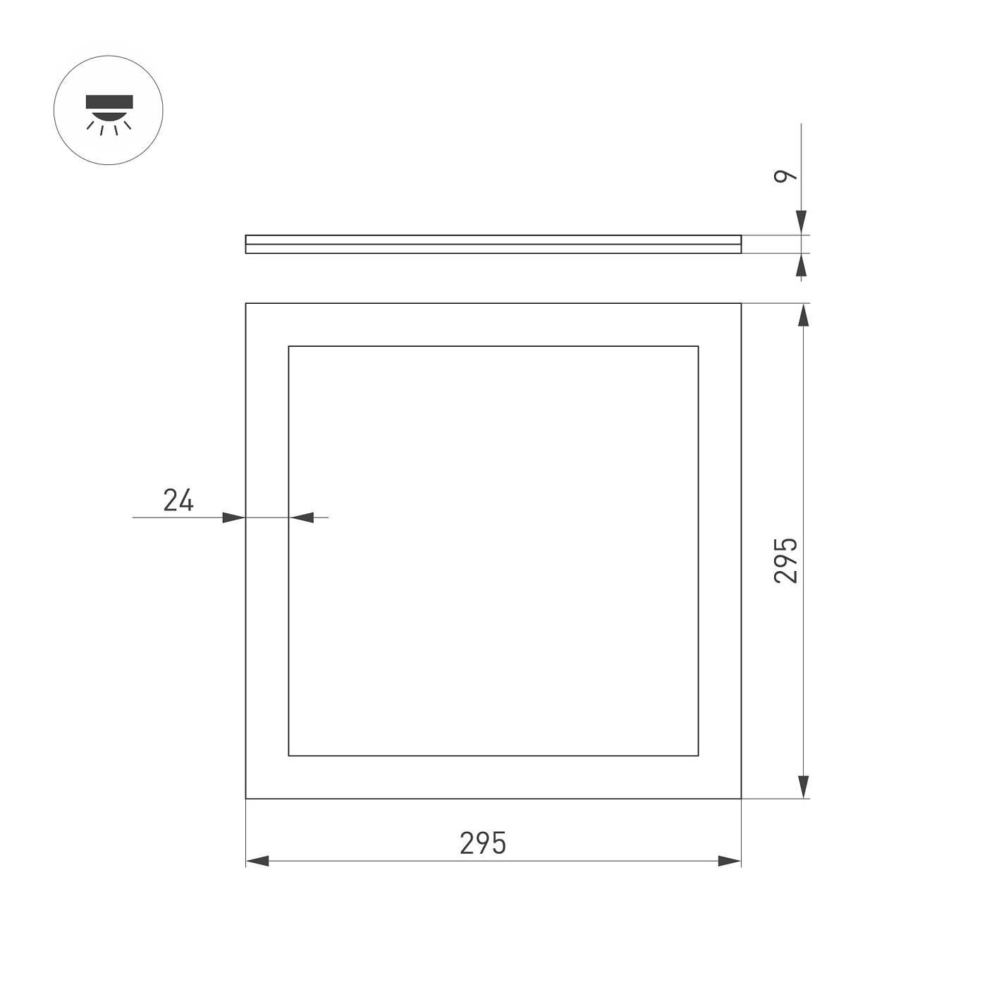 Светильник армстронг Arlight Intenso 043550
