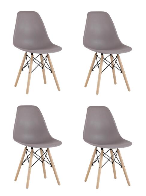 Комплект стульев Stool Group Style DSW Y801-V SEAT dark grey x4