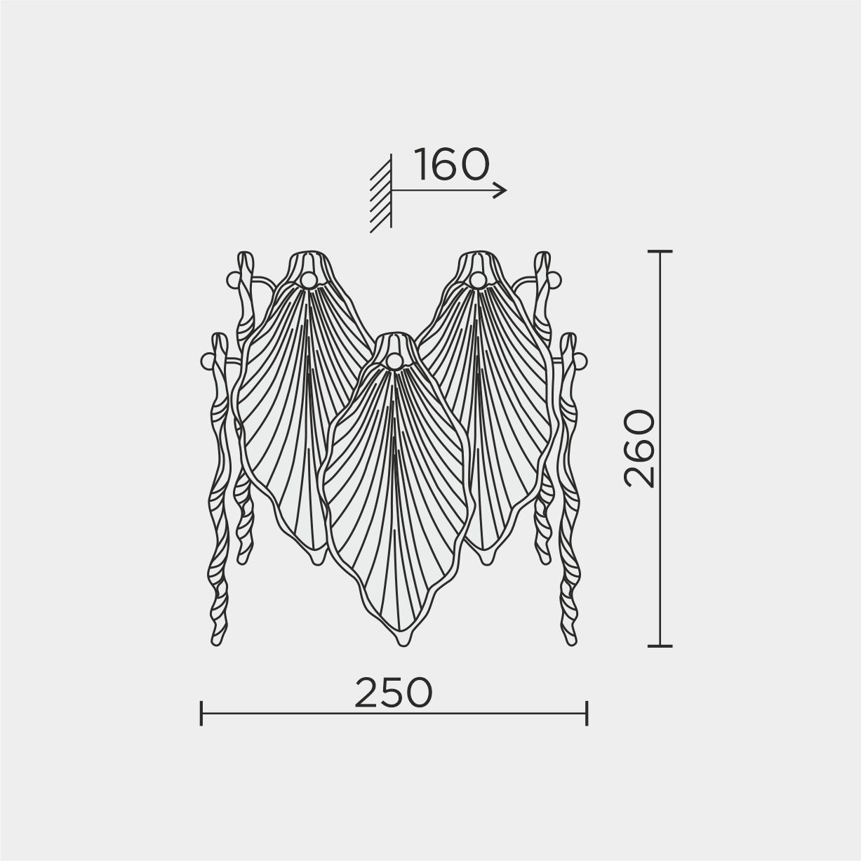 ML.2293.330 GD Бра настенное ML Modelux ML.2293.330 GD