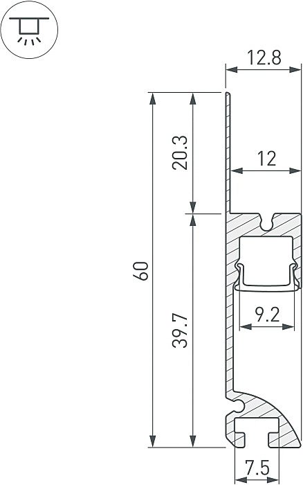 Профиль Arlight Arh-Plintus 041213