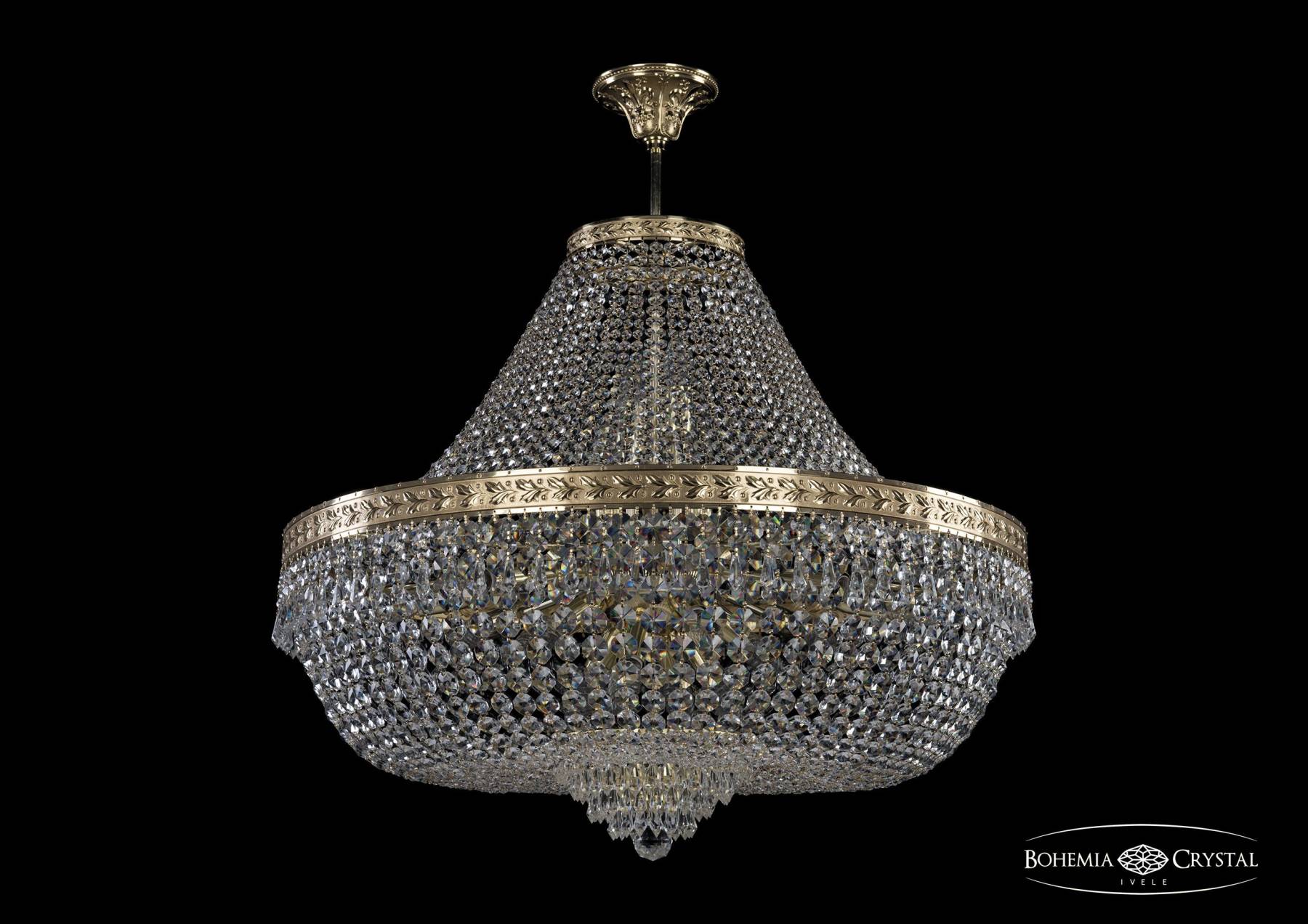 19271/H1/80IV G Потолочная хрустальная люстра Bohemia 1927 19271/H1/80IV G