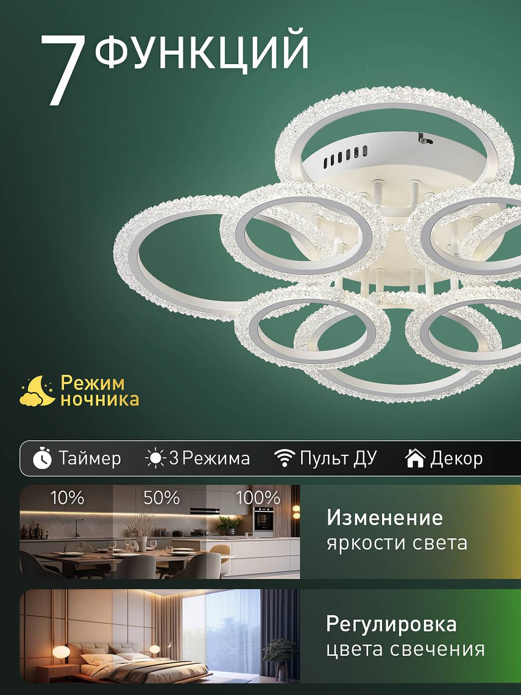 Потолочная люстра Natali Kovaltseva Home C LED LAMPS 81470