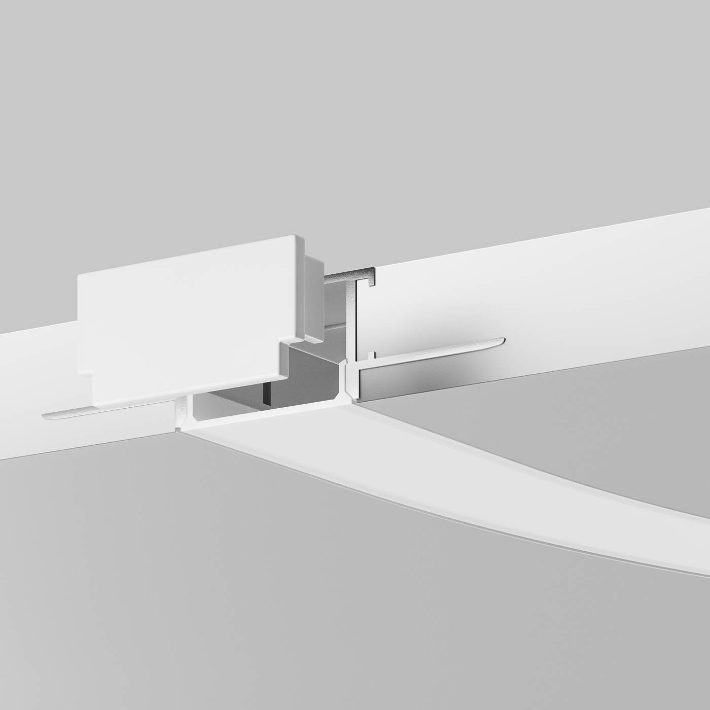 Алюминиевый профиль встраиваемый с боковым изгибом Maytoni Встраиваемый со скрытым фланцем профиль 636003