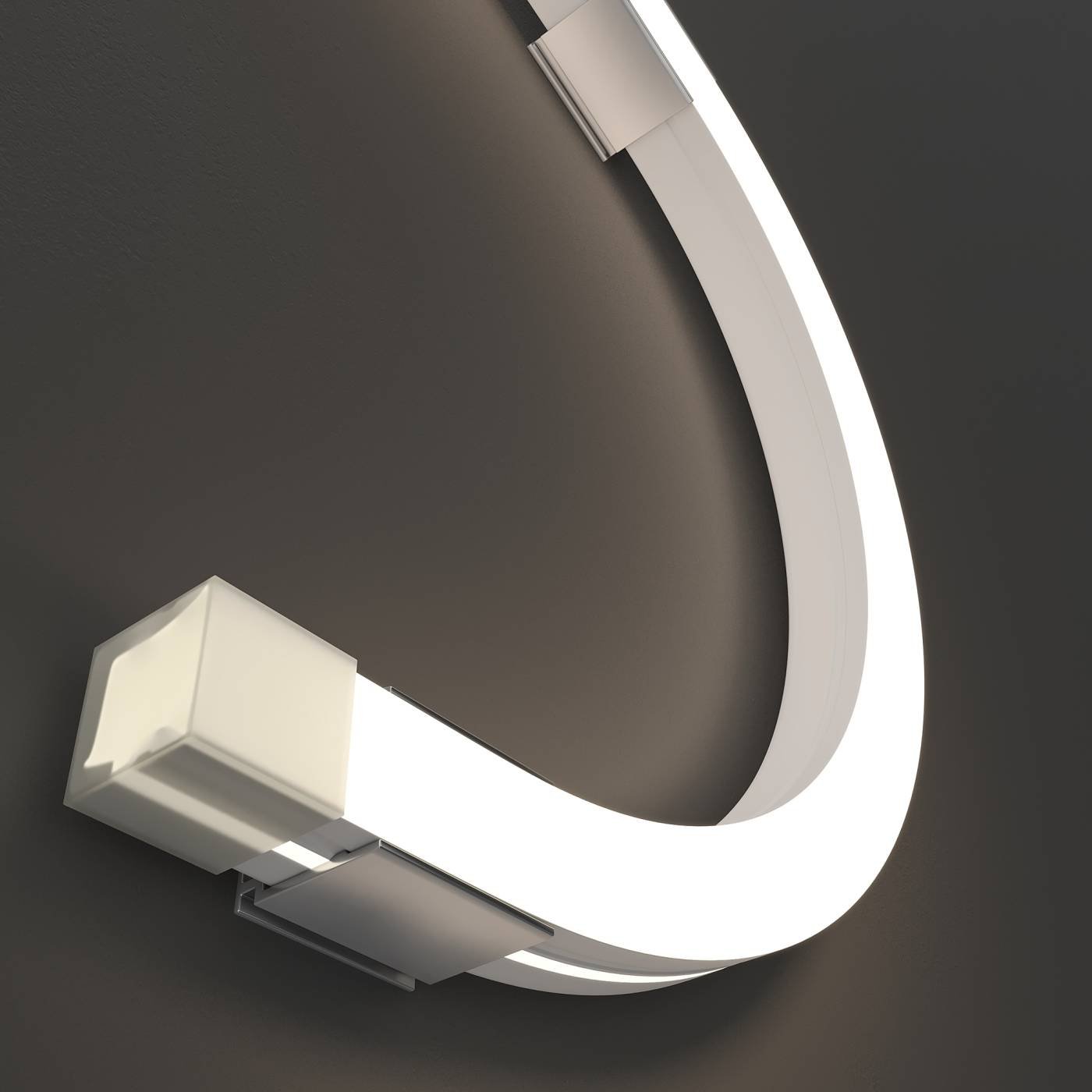 432015 Гибкий неон 16x16 24В 10Вт/м 4000K IP67 10м (боковой изгиб) Maytoni Изгиб поперек оптической оси 432015