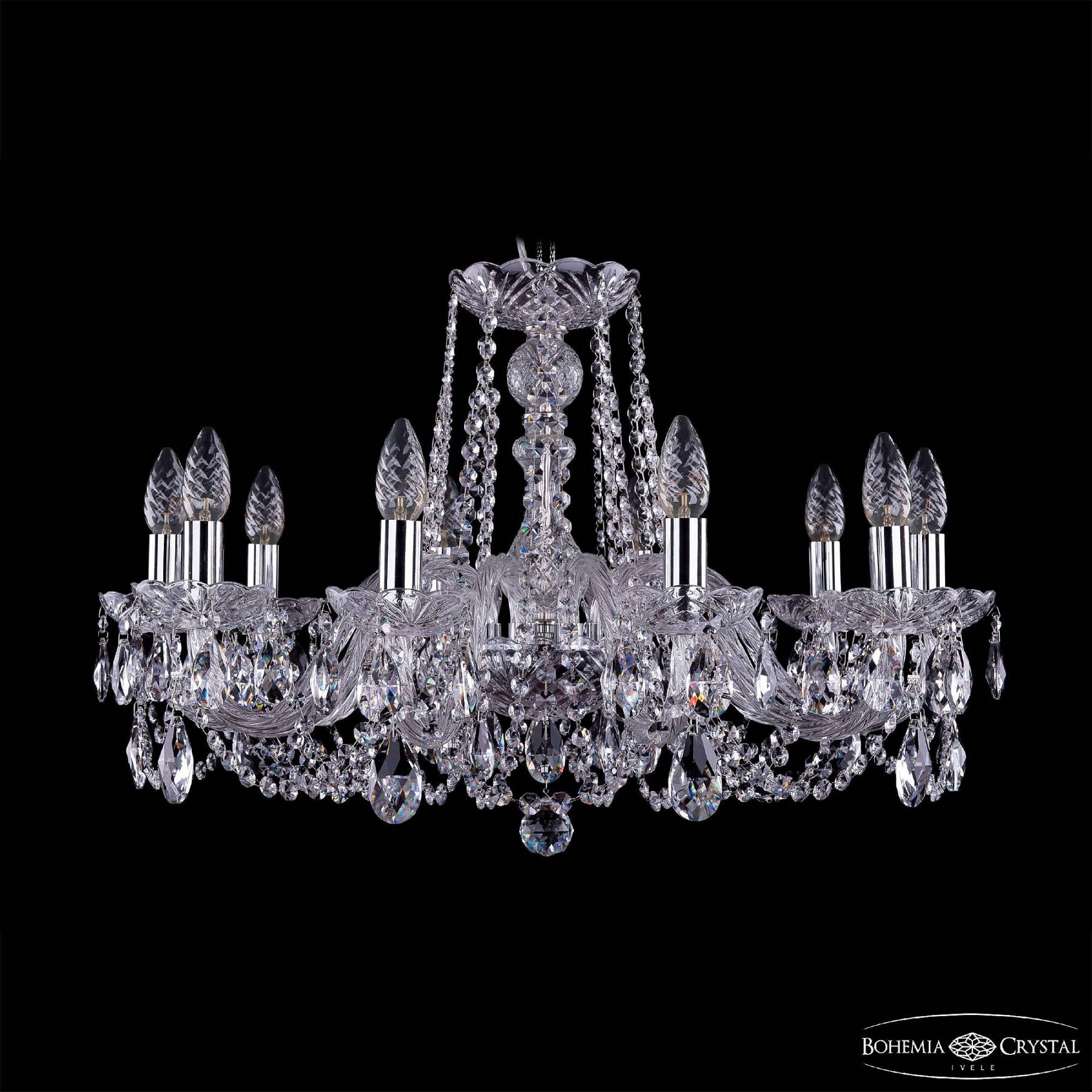 1402/10/240 Ni Подвесная хрустальная люстра 1402 Bohemia 1402/10/240 Ni