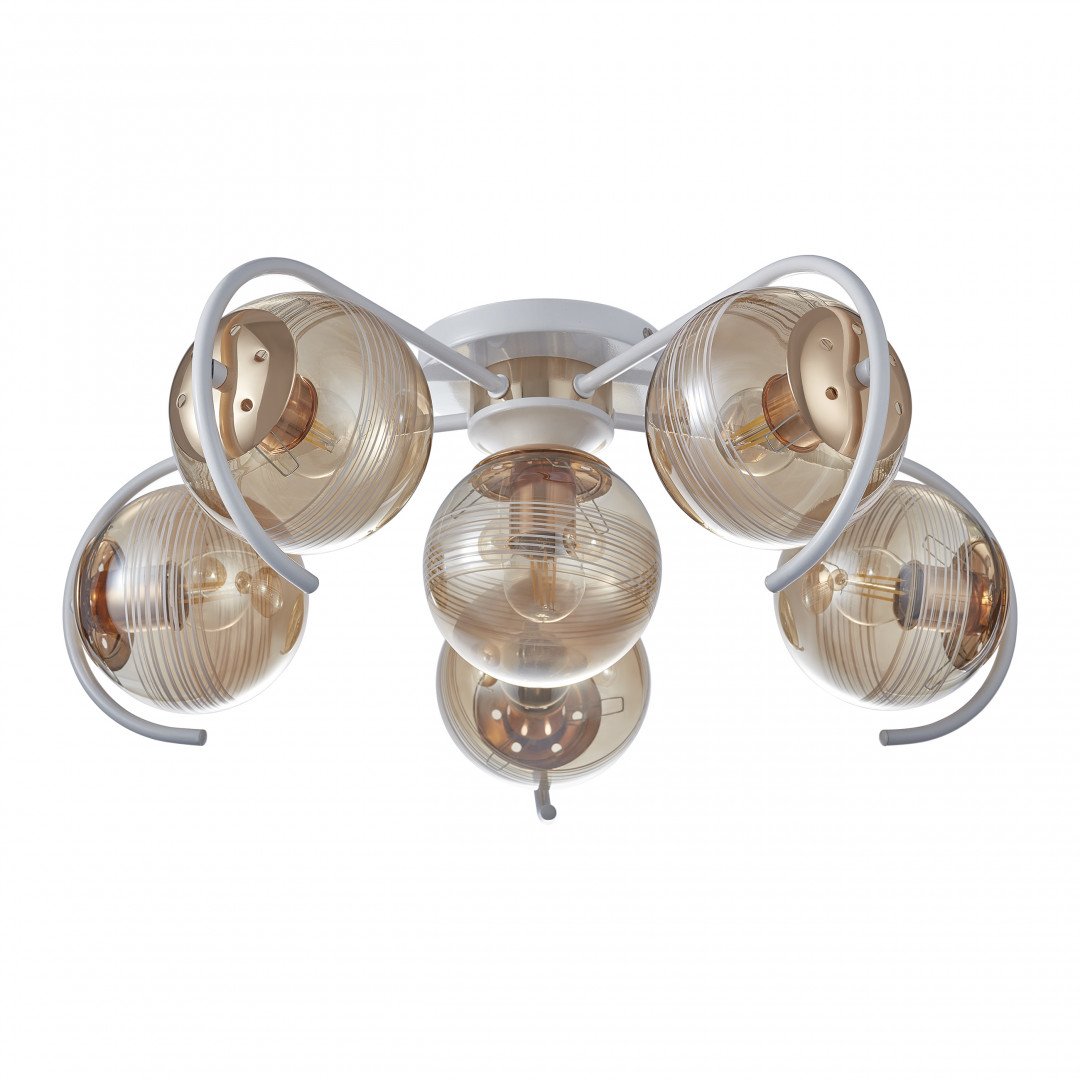 326208/5+1 WH+FG Потолочная люстра Arte Milano AMALFI 326208/5+1 WH+FG