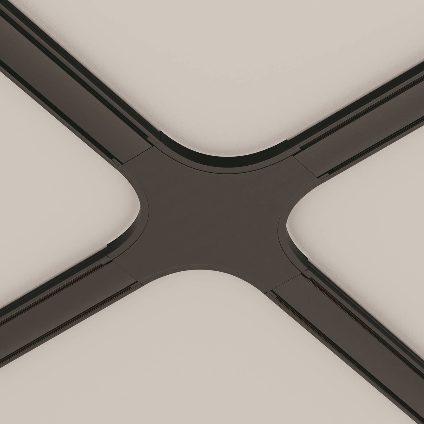 Коннектор питания X-образный Maytoni Accessories for tracks Radity TRA084CX-11B