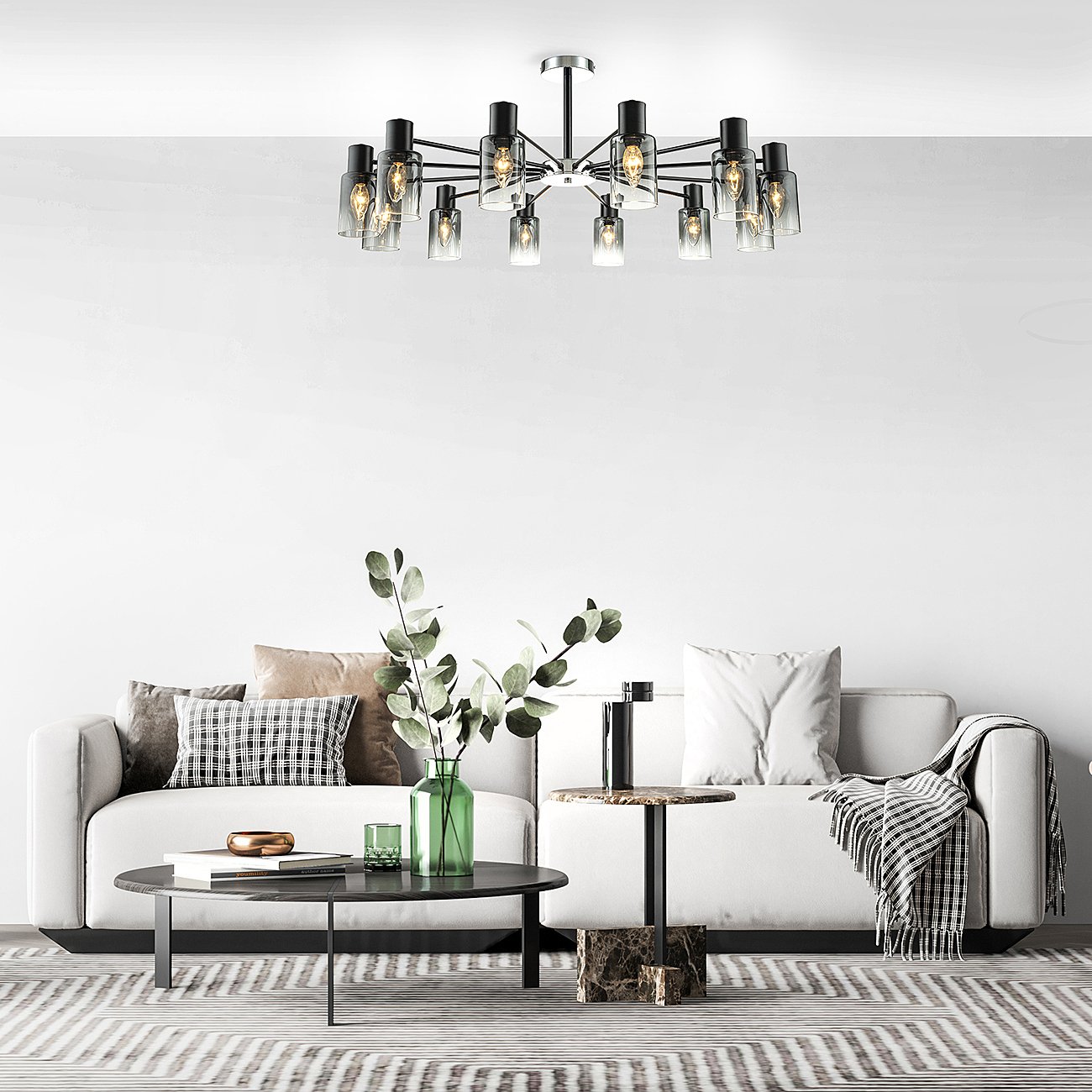 2120/12P Black Потолочная люстра Escada Diversity 2120/12P Black