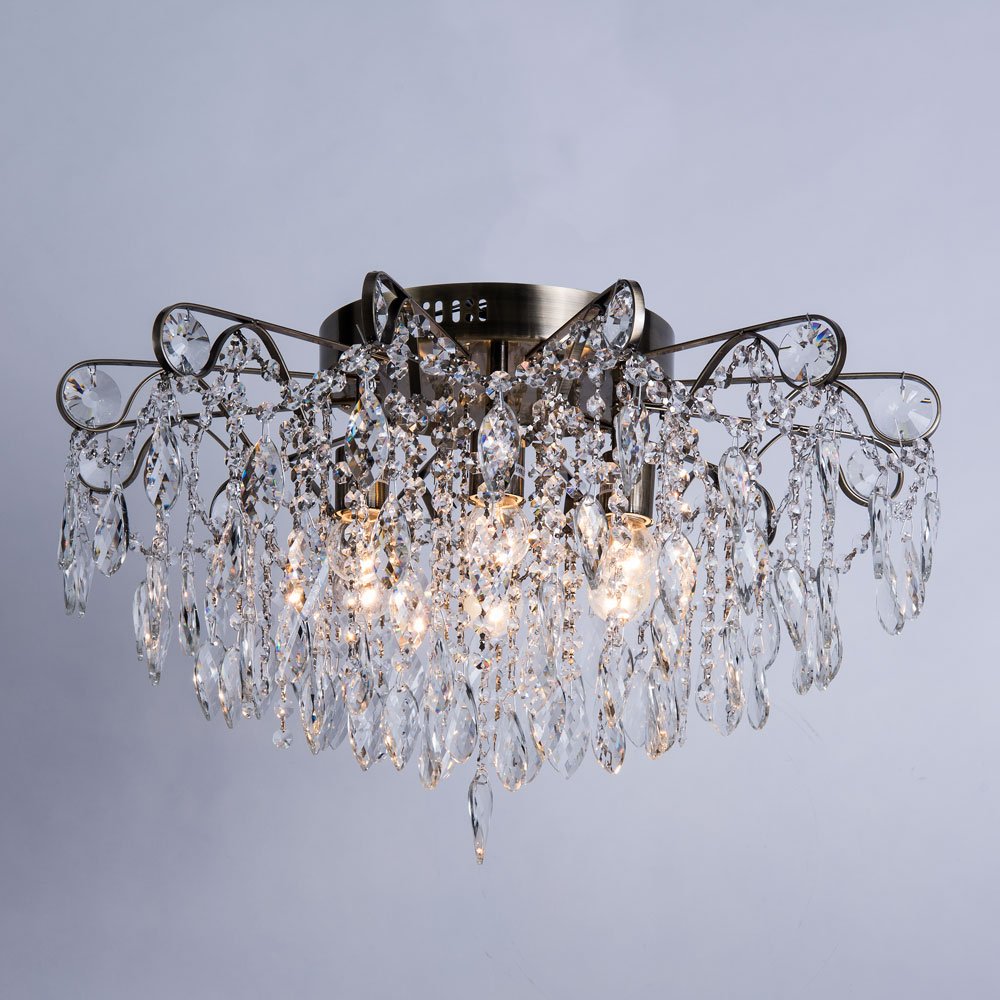 Потолочная хрустальная люстра Arte Lamp Emilia A1660PL-6AB