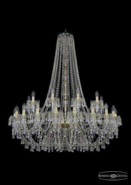 1410/20+10/400/h-130 G V0300 Подвесная хрустальная люстра 1410 Bohemia 1410/20+10/400/h-130 G V0300