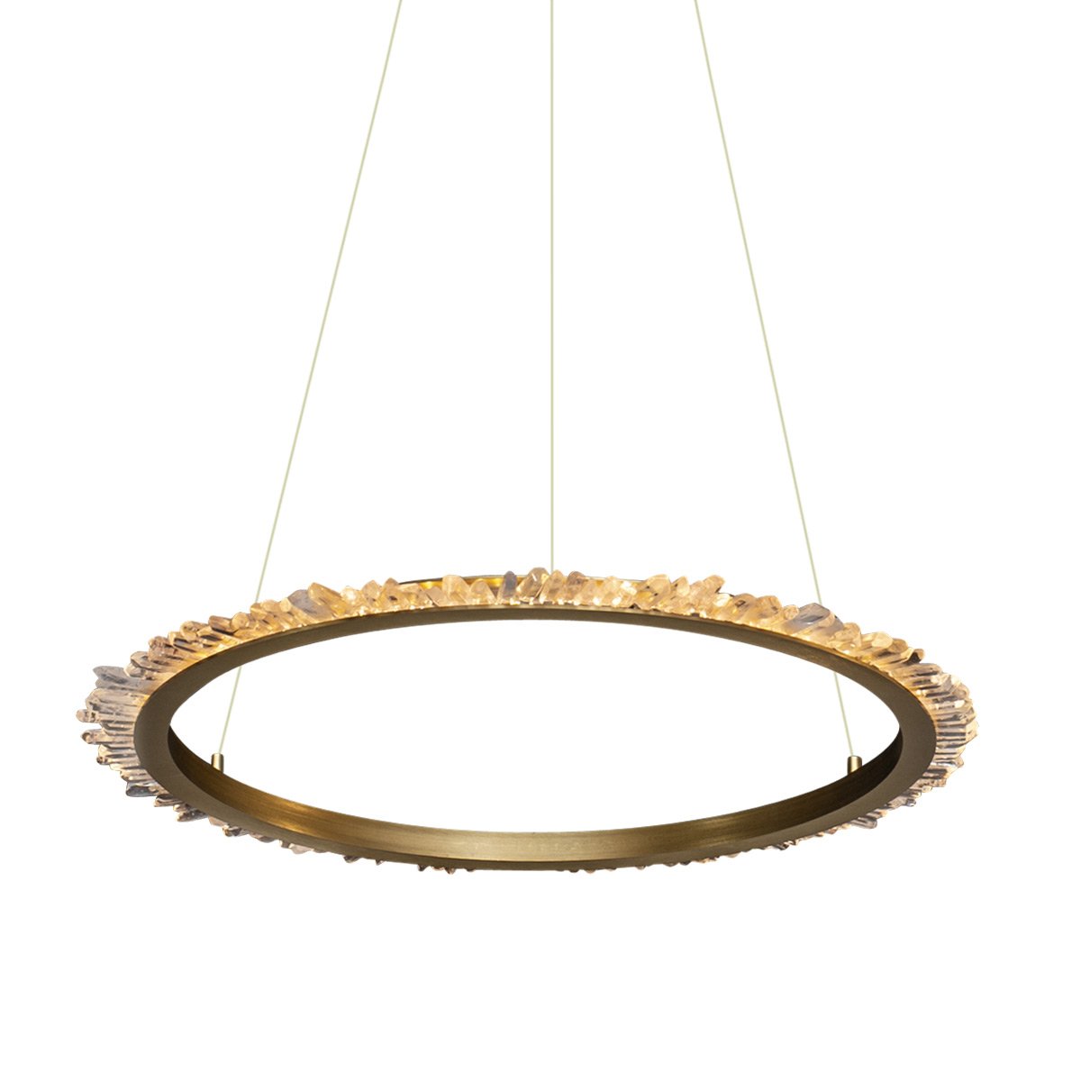 MD20020154-1B satin gold Подвесная люстра Delight Collection Quartz Halo MD20020154-1B satin gold