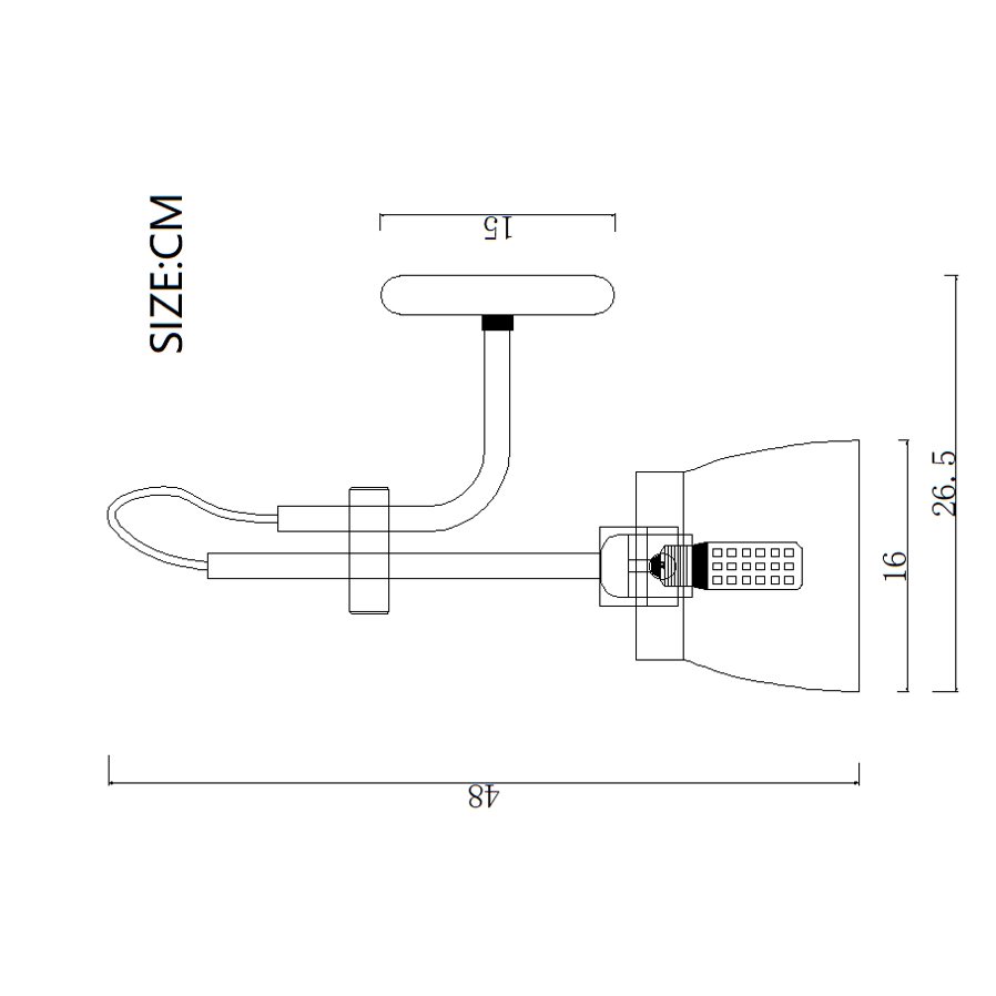 167723-26 Настенное бра ImperiumLoft Ram-W01 167723-26