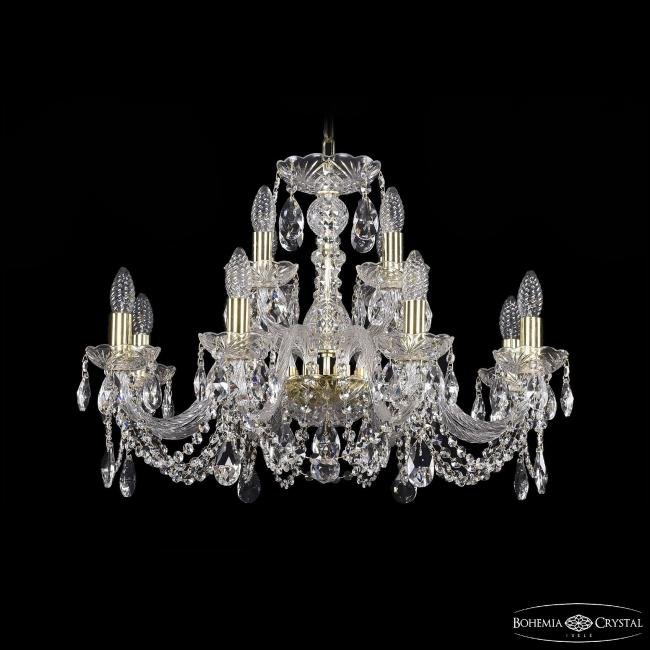 1402/8+4/240 G Подвесная хрустальная люстра 1402 Bohemia 1402/8+4/240 G