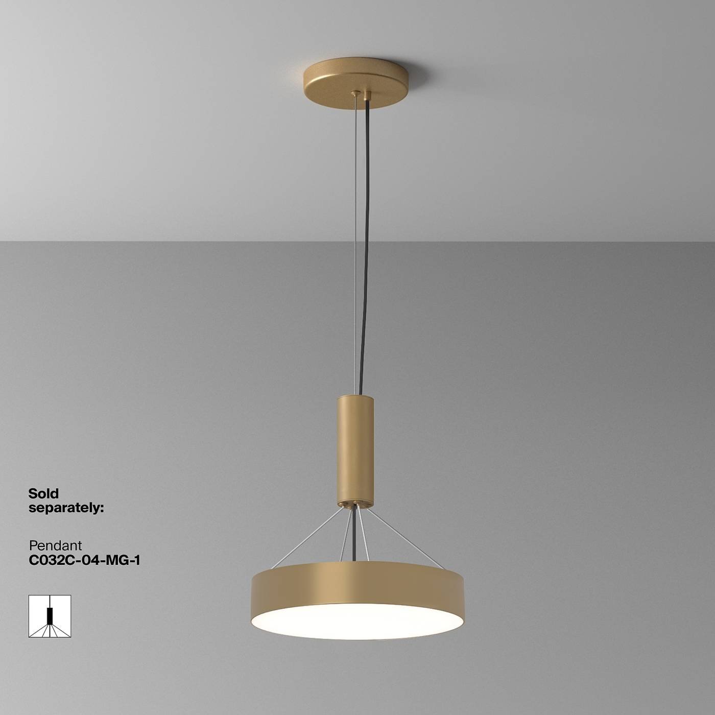 C032CL-36W4K-RD-MG Светильник потолочный Maytoni Zon C032CL-36W4K-RD-MG