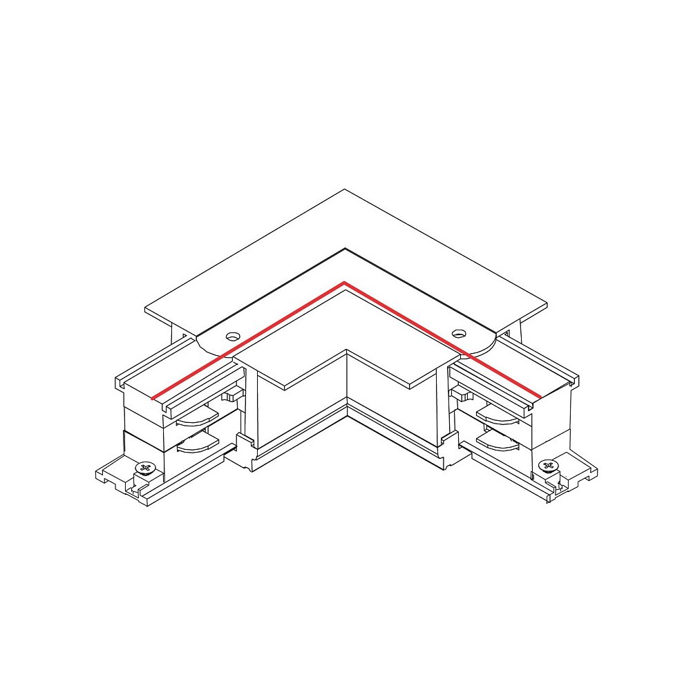8231 Коннектор L-образный правый Nowodvorski Ctls Power 8231