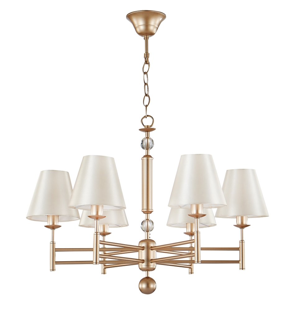 FLAVIO SP6 GOLD Подвесная люстра Crystal Lux Flavio FLAVIO SP6 GOLD