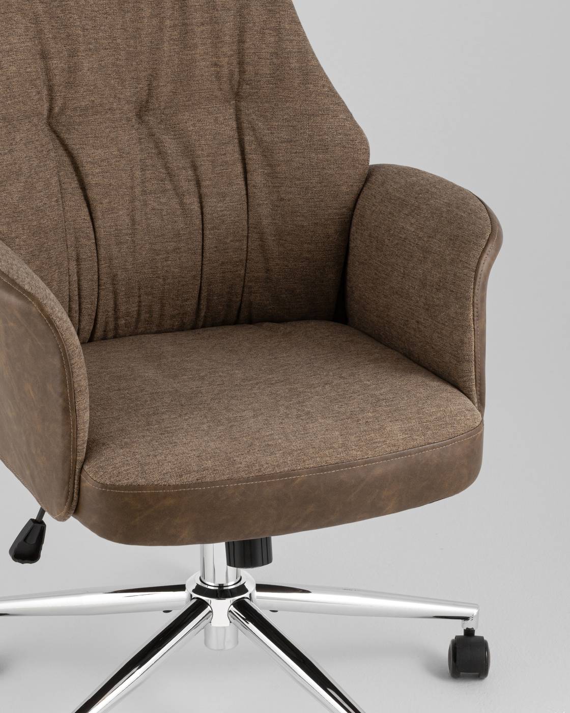 Офисное кресло Stool Group YF-0515 ZE119A-3+FH-65 brown retro