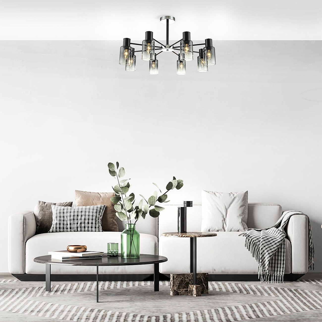 2120/8P Black Потолочная люстра Escada Diversity 2120/8P Black
