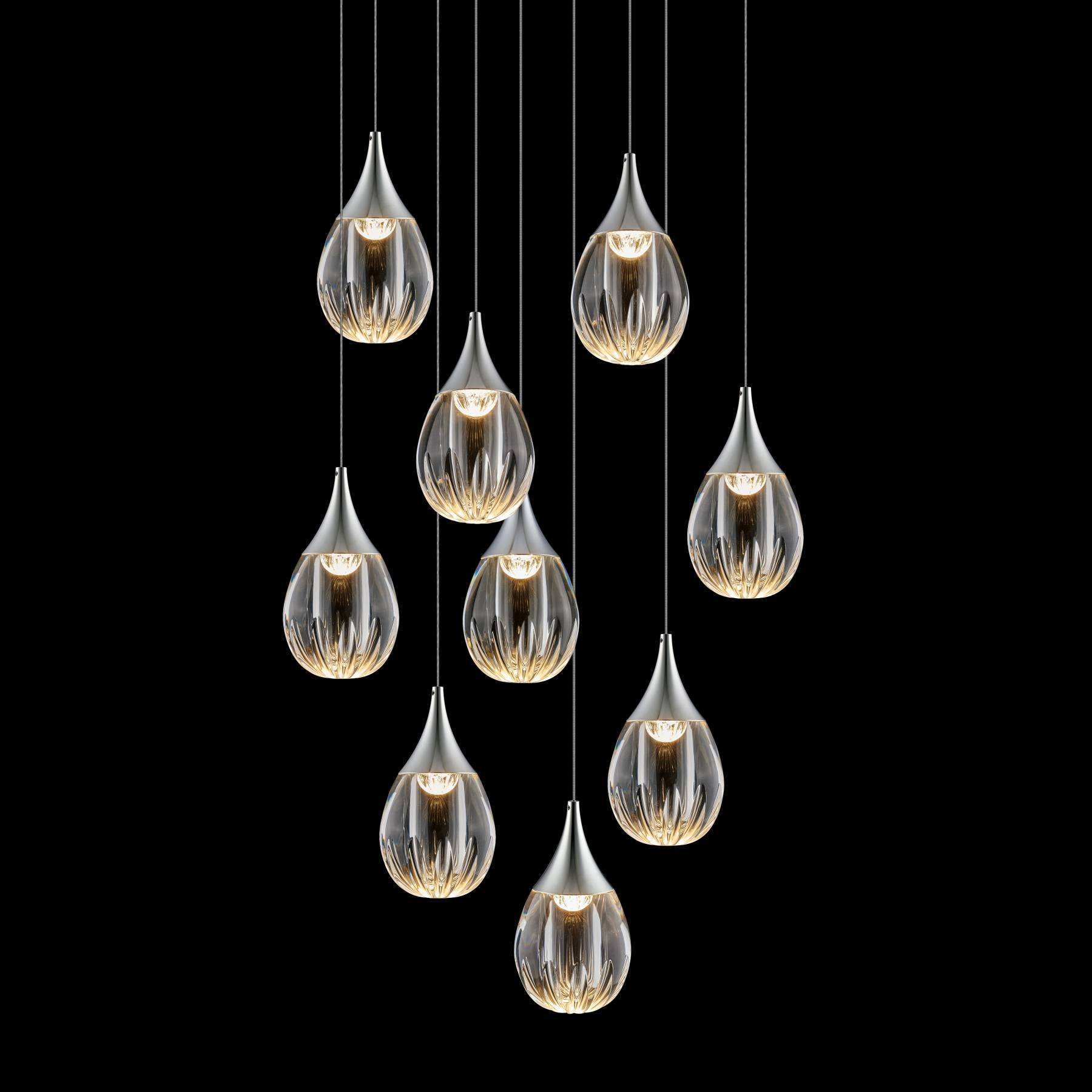 MD24001004-9A chrome/clear Светильник подвесной Delight Collection Stilla MD24001004-9A chrome/clear