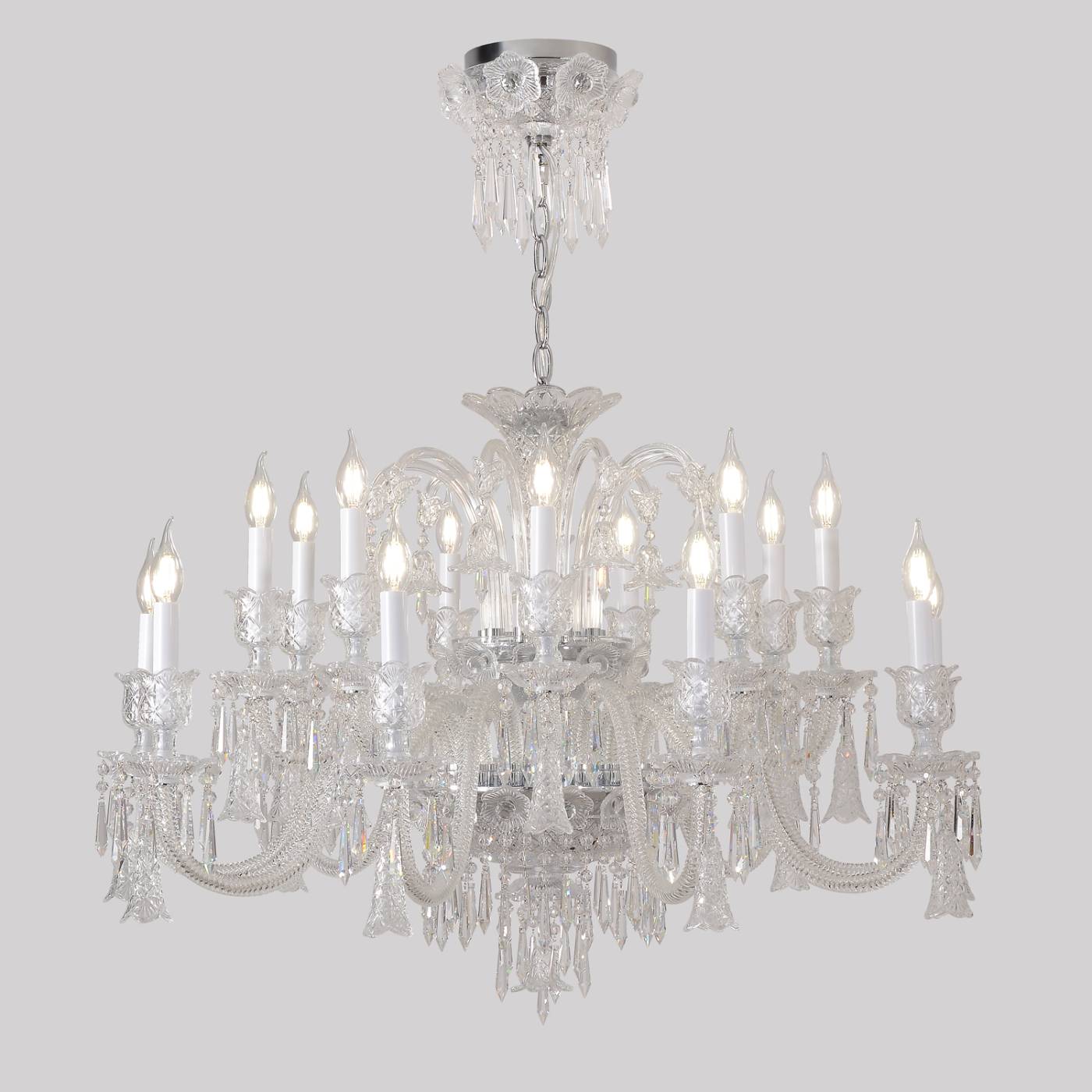 VERSAILLES SP9+9 CHROME Подвесная люстра VERSAILLES Crystal Lux VERSAILLES SP9+9 CHROME