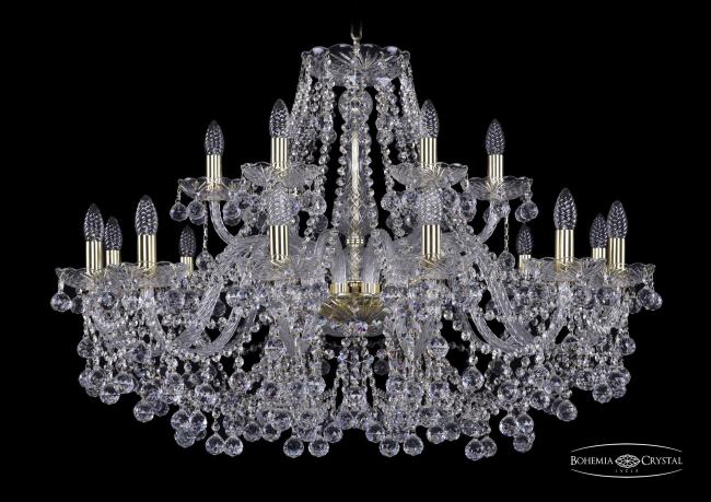 Подвесная хрустальная люстра 1409 Bohemia 1409/12+6/360 G