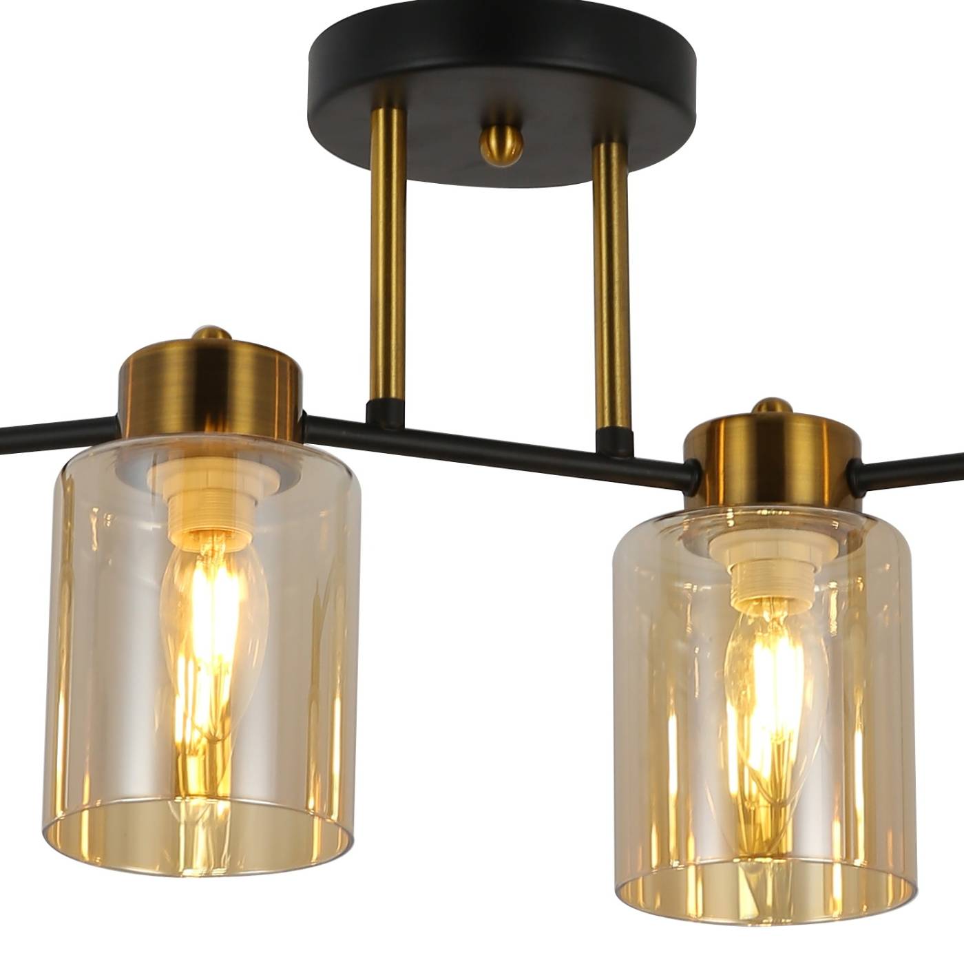 Потолочная люстра ILLUMICO IL6111-4COU-79 BK GD Qui