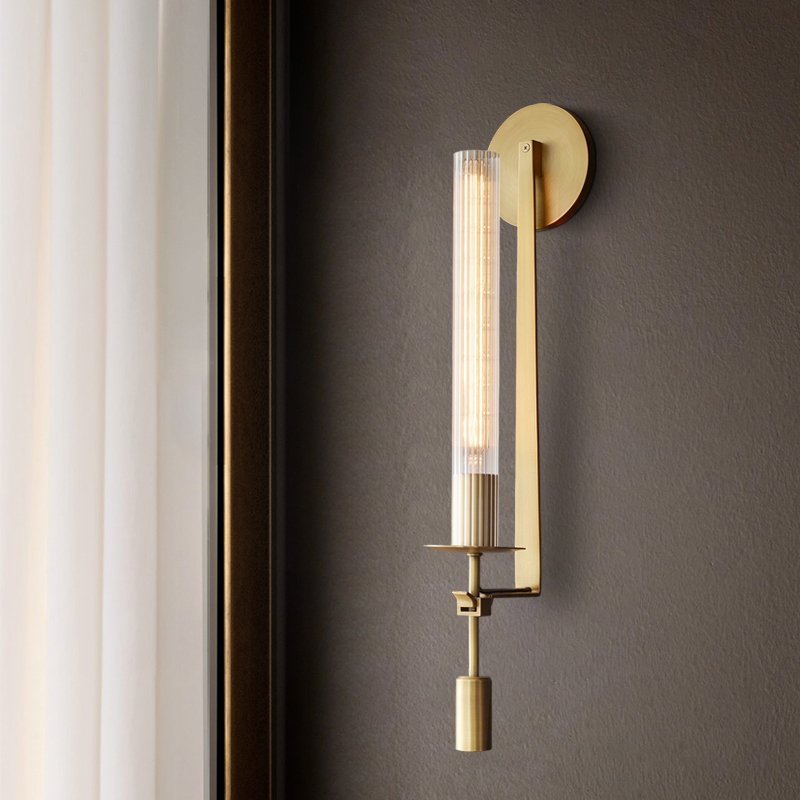 MT8615-1W antique brass Настенное бра Delight Collection Wall lamp MT8615-1W antique brass