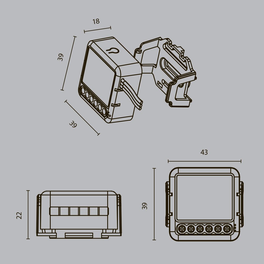 MD003 Wi-Fi выключатель трехканальный Smart home Maytoni MD003