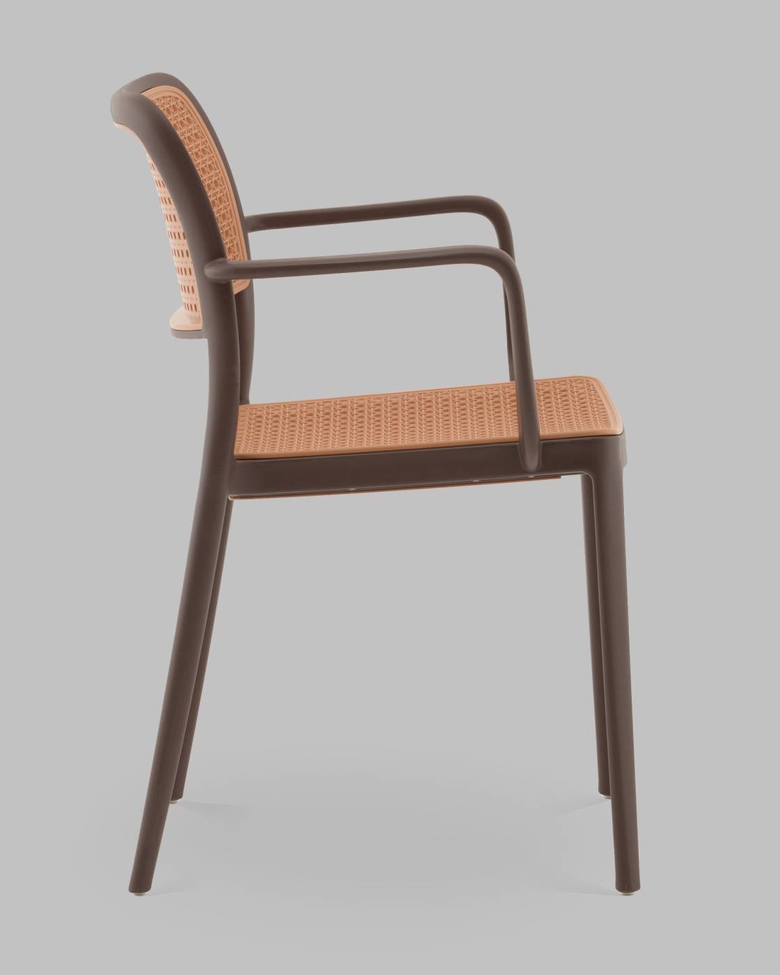 PP-297 brown 36025 Стул пластиковый Stool Group Yona PP-297 brown 36025