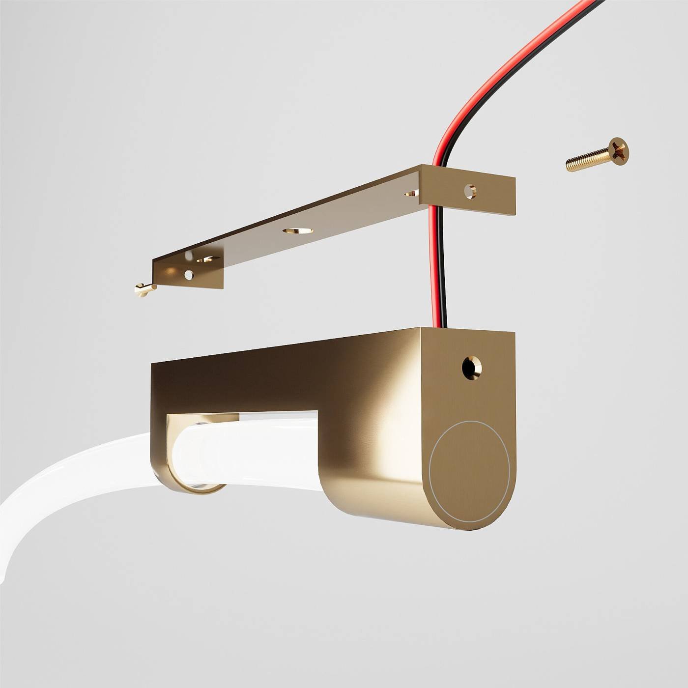 Накладное крепление для круглого гибкого неона Elektrostandard Full light Накладные крепления для круглого гибкого неона Full light латунь (FL 28160)