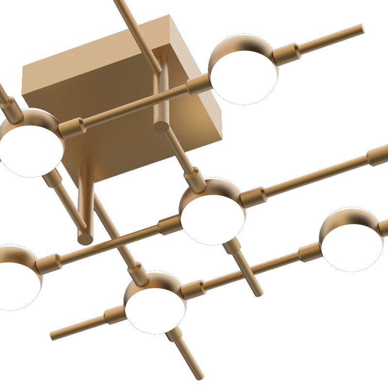 MX18001067-10A gold Потолочная люстра Delight Collection Molecular MX18001067-10A gold