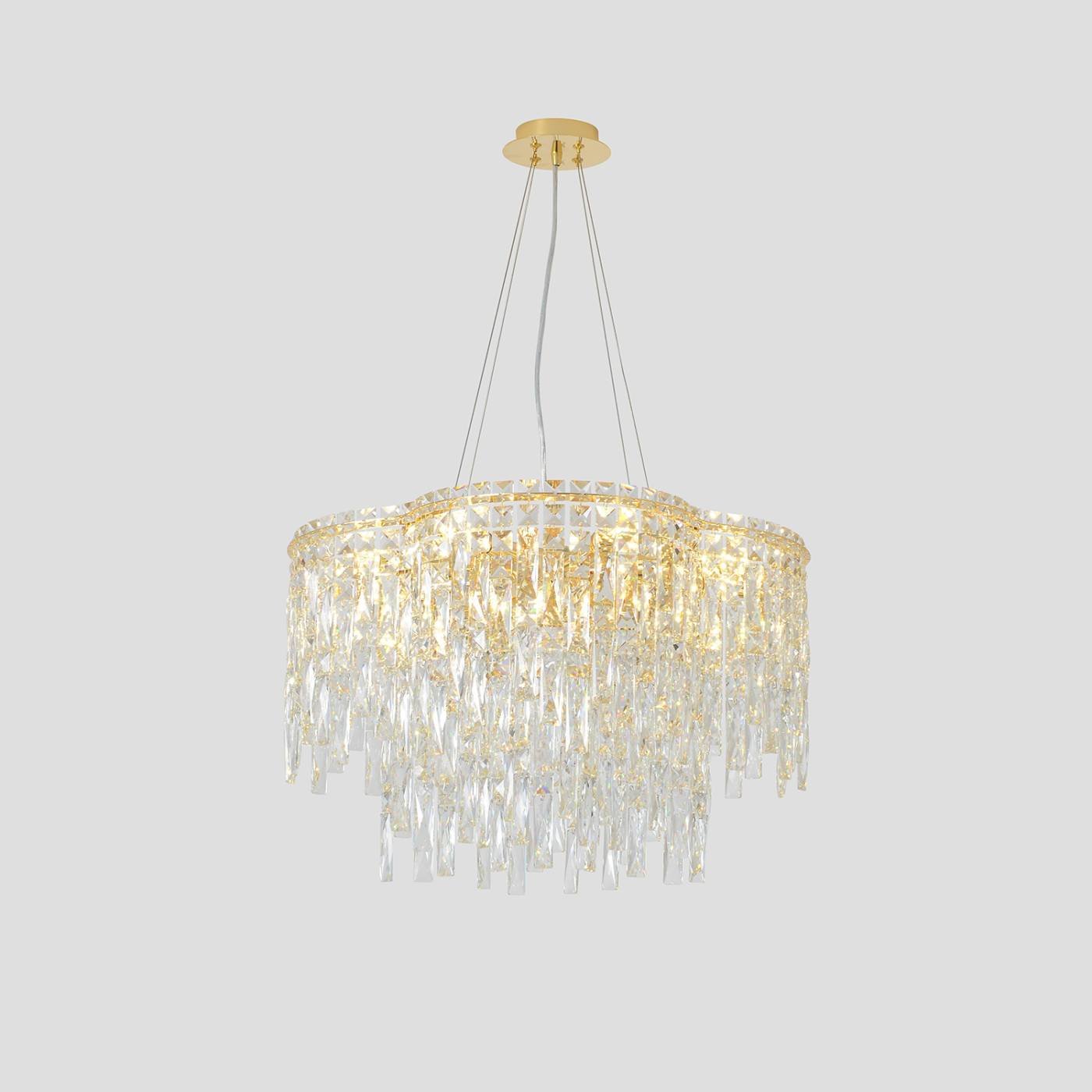 ABRIL SP12 GOLD Подвесная люстра Crystal Lux Abril ABRIL SP12 GOLD