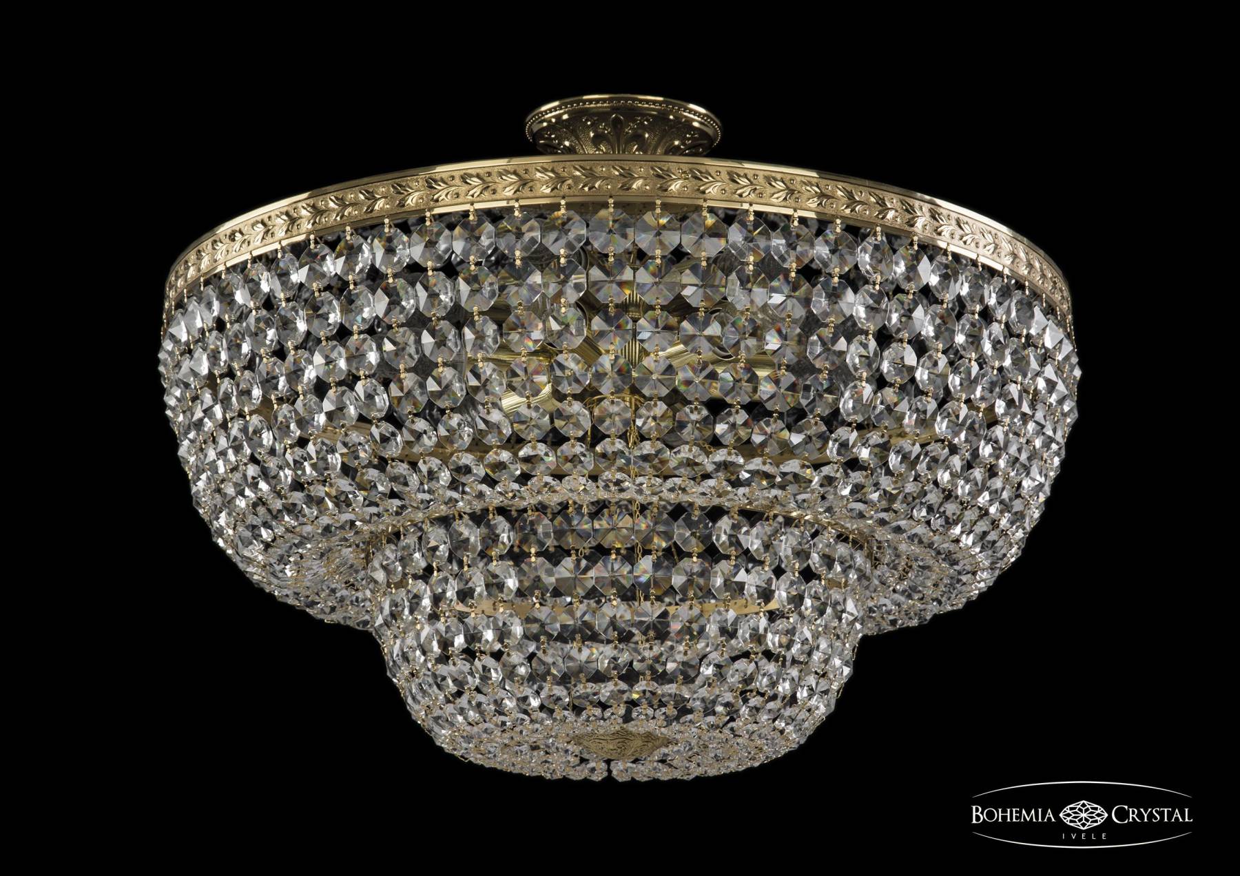 19101/55IV G Потолочная хрустальная люстра Bohemia 1910 19101/55IV G