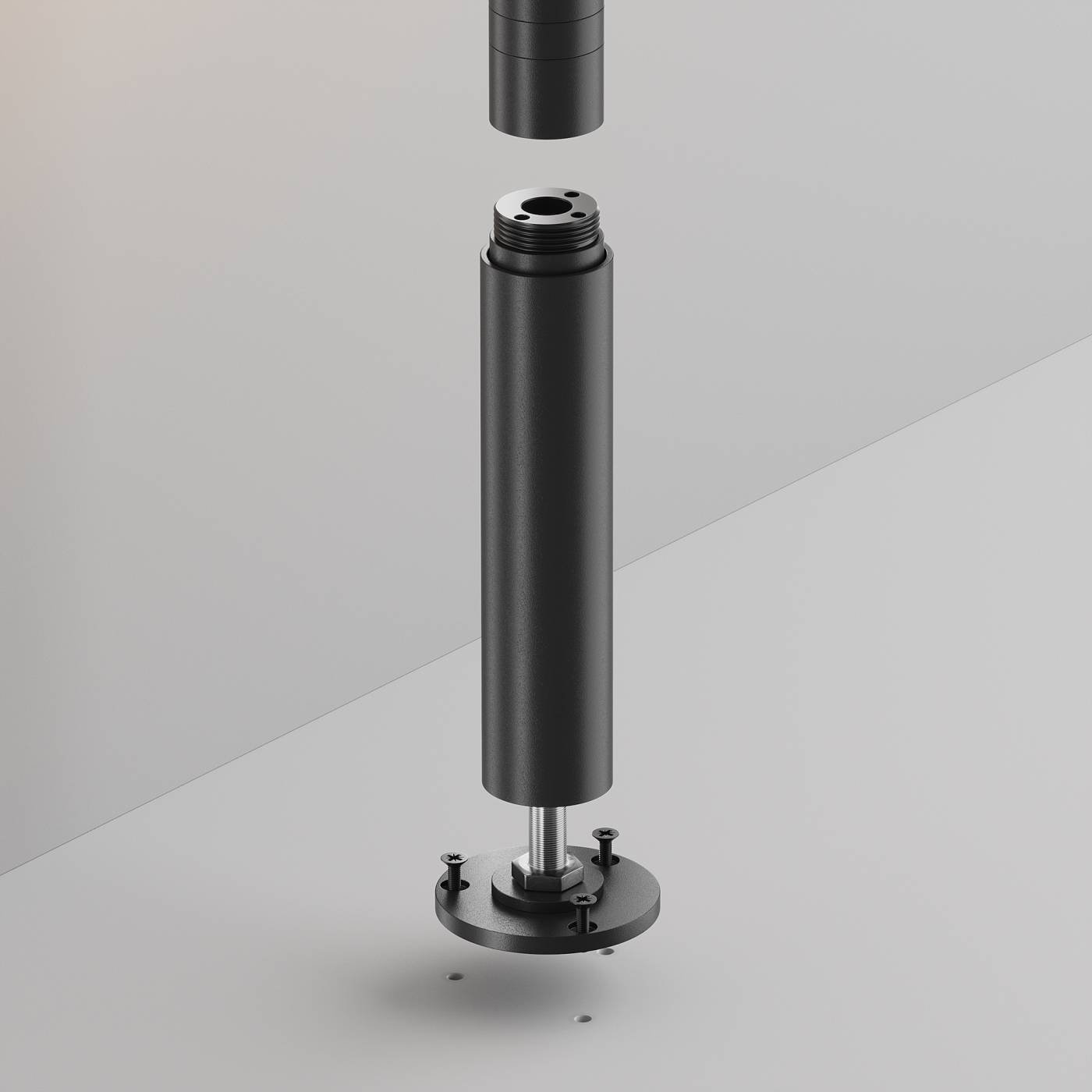 Основание для накладного монтажа системы Shelf с регулировкой по высоте Maytoni Accessories for system Shelf CA025BA-B