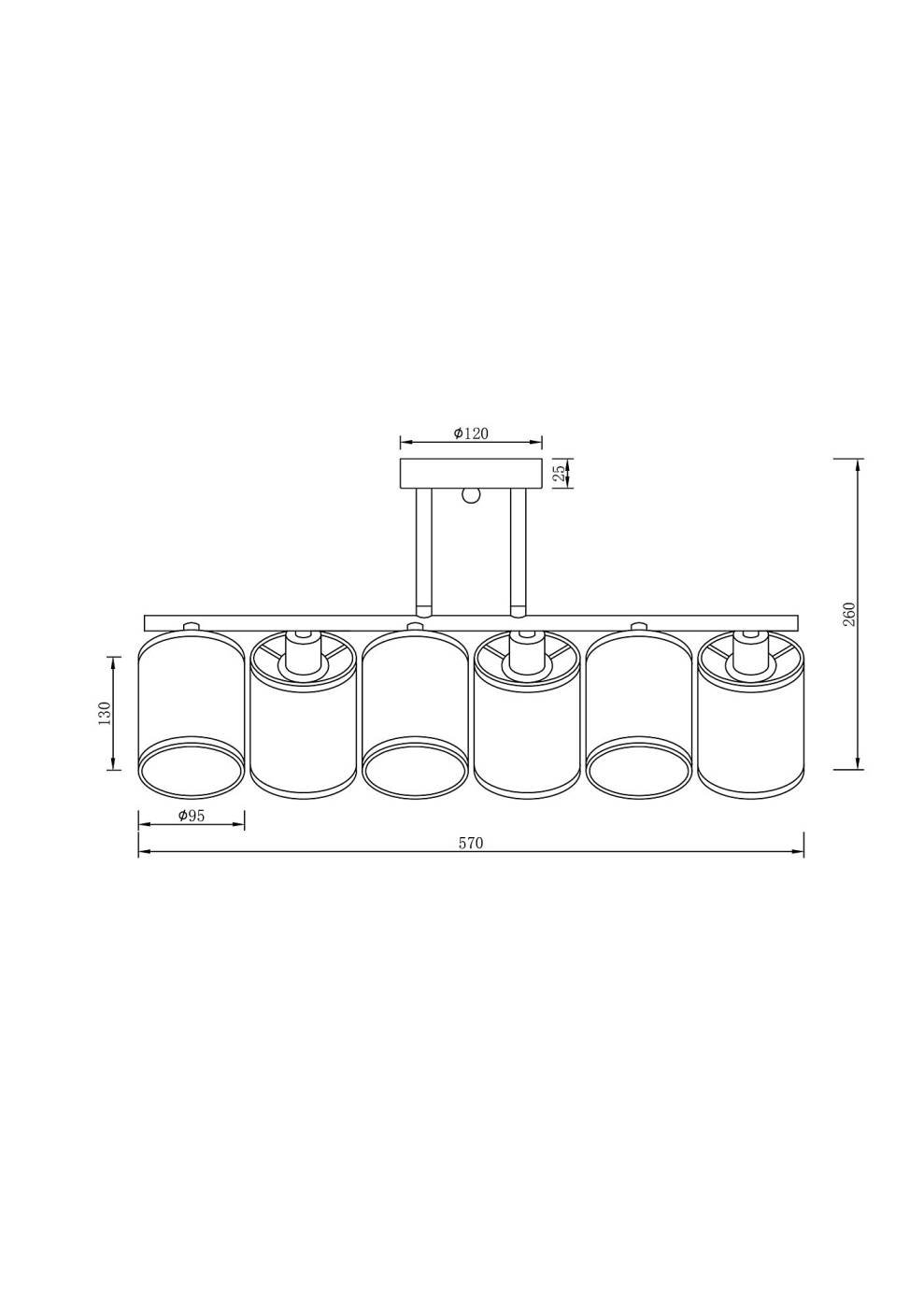 FR5136PL-06CH Потолочная люстра Freya Course FR5136PL-06CH