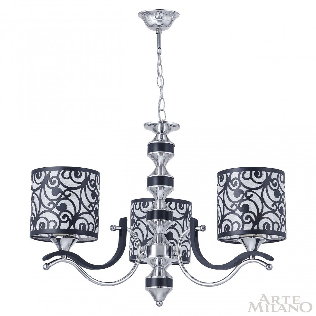Подвесная люстра Arte Milano Florentia-4957 304957/3 Bk/Ni
