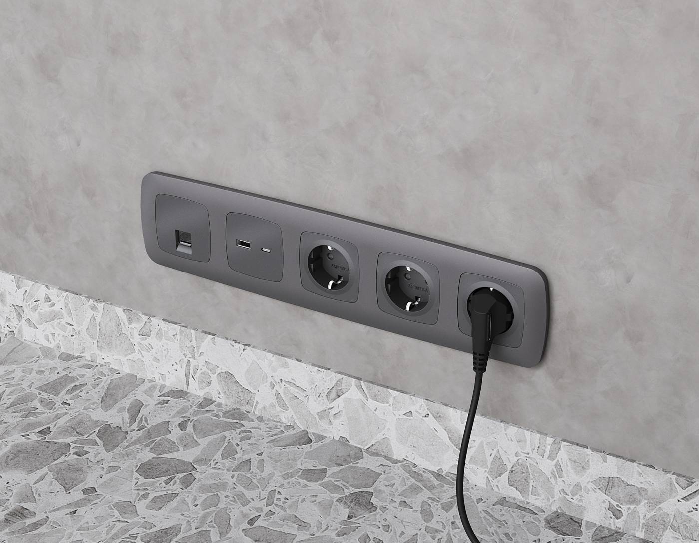 MO662005 Розетка Ambrella Volt OMEGA MO662005