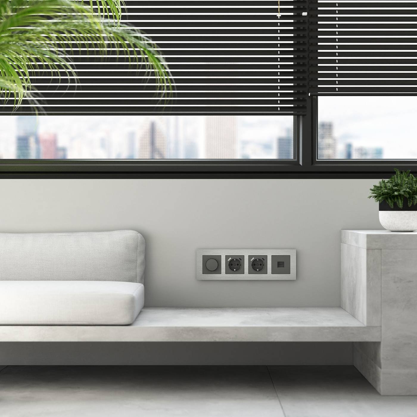 W0043506/ Рамка на 4 поста AluMax (алюминий) Рамка Werkel W0043506/ Рамка на 4 поста AluMax (алюминий)