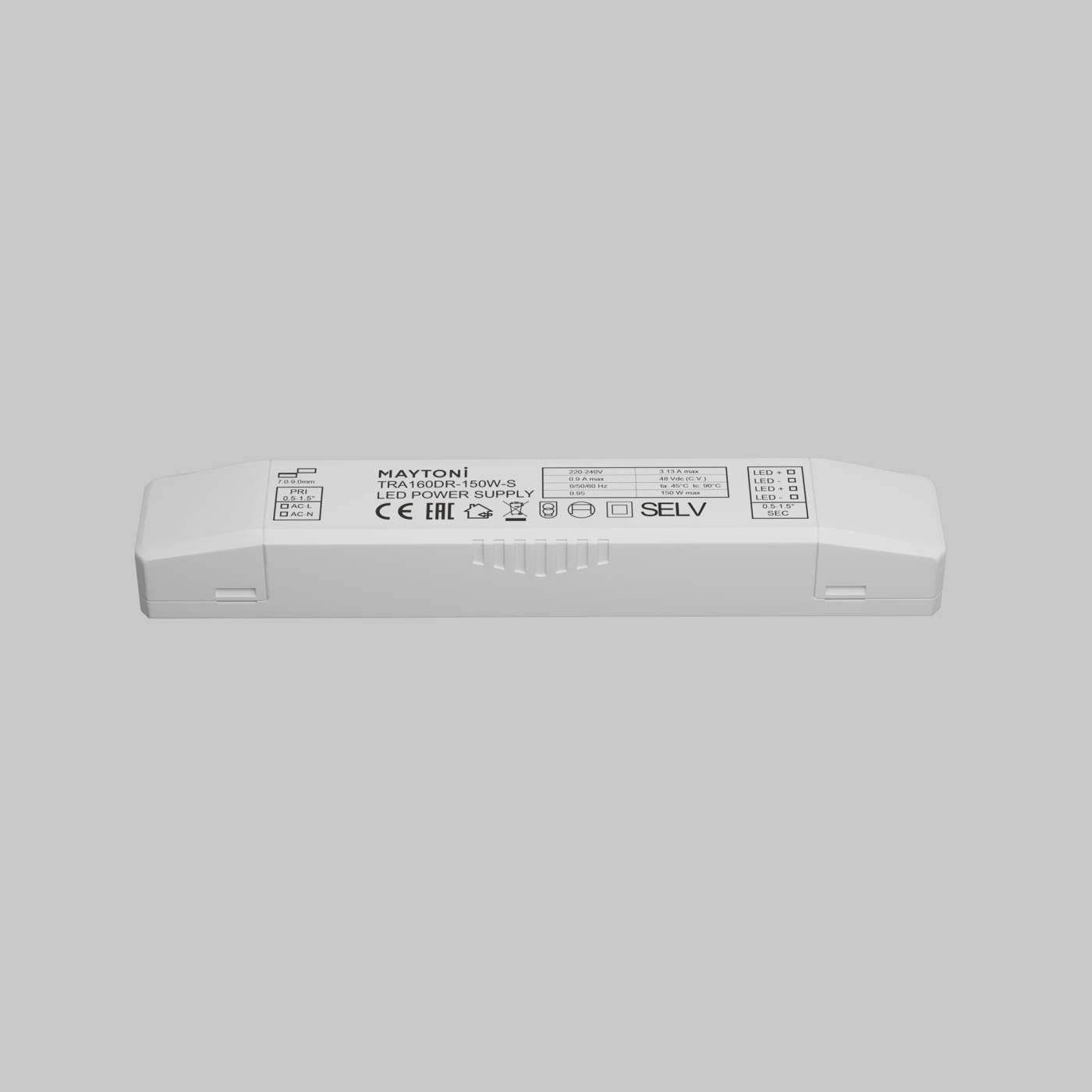 Драйвер для LED ленты Maytoni Power Supply Magnetic TRA160DR-150W-S