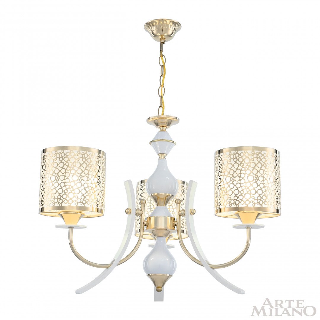 306067/3 Wh/Gd Подвесная люстра Arte Milano Florentia-6067 306067/3 Wh/Gd