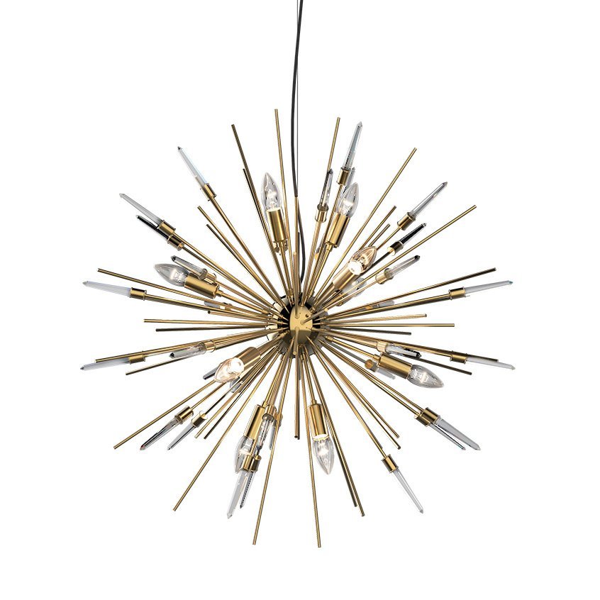 MD2094-12A gold/clear crystal Подвесная люстра Delight Collection Boivin MD2094-12A gold/clear crystal