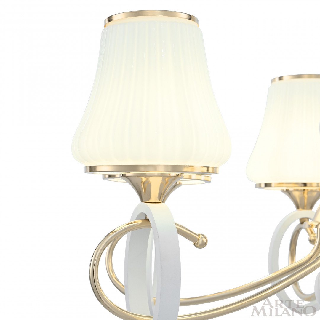 302387/8 Wh/Gd Подвесная люстра Arte Milano Florentia-2387 302387/8 Wh/Gd