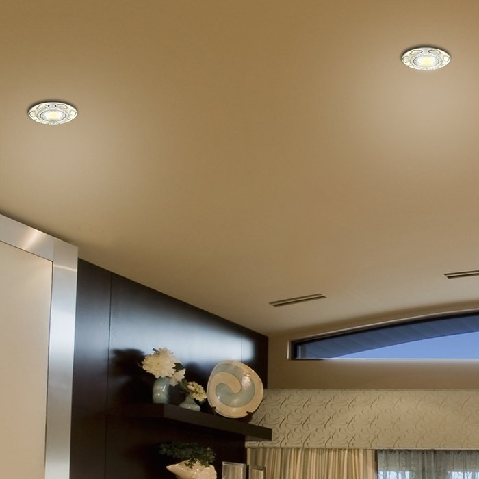 Встраиваемый светильник с узорами Grain 370291 Novotech