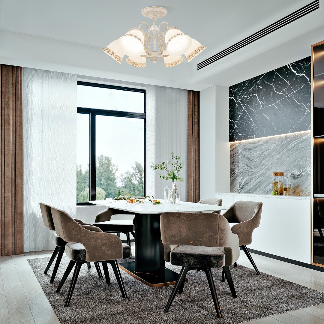 Потолочная люстра Arte Milano Am340800 340800/6 WT+G