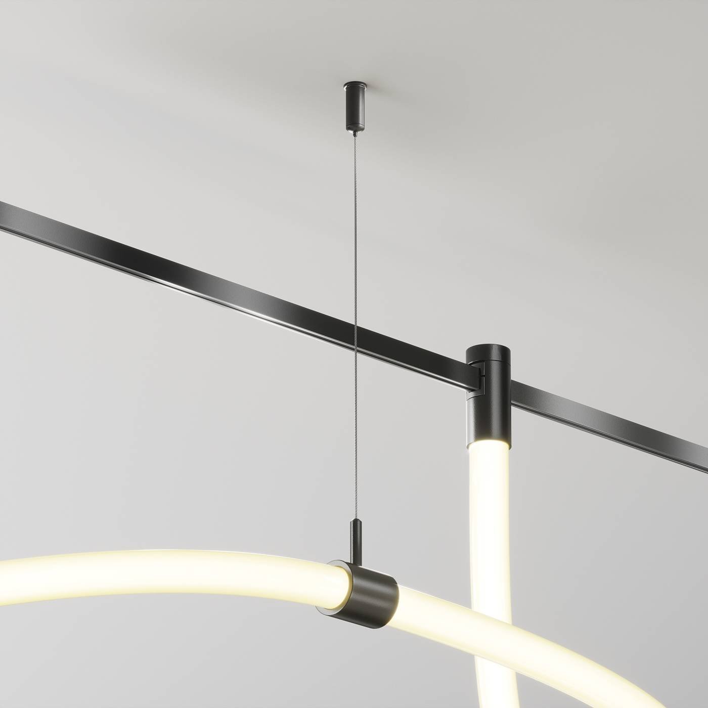 TRA154CSW-1B Потолочный коннектор с тросовым подвесом Tau в шинопровод Flarity Maytoni Tau TRA154CSW-1B