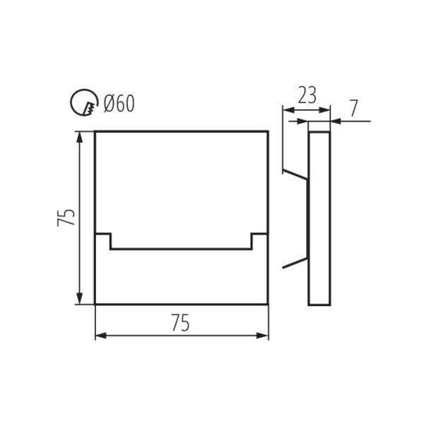 Подсветка для ступеней Kanlux Sabik 29853