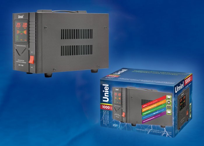 RS-1/3000 Стабилизатор релейный однофазный Uniel RS-1/3000